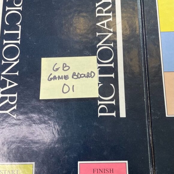 Pictionary Game Board Mattel 1985 Replacement Game Piece or Wall Decor u Tri Fo - Picture 4 of 4